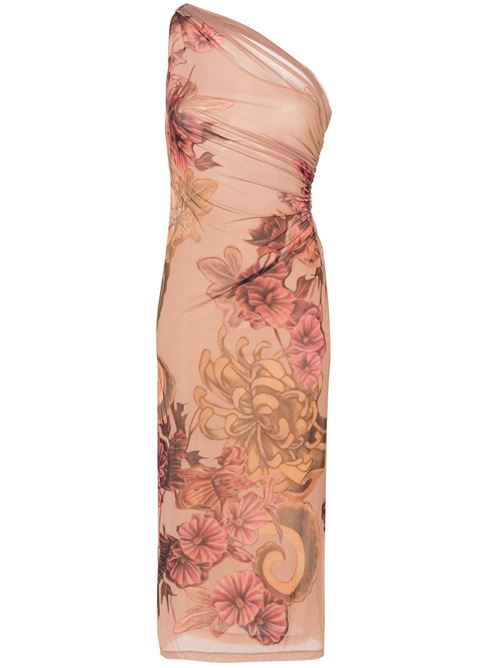 archive beige/multicolour stretch-design all-over floral print Alberta Ferretti | AF044101521169